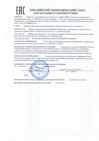 Сертификат EAC 010 DOC